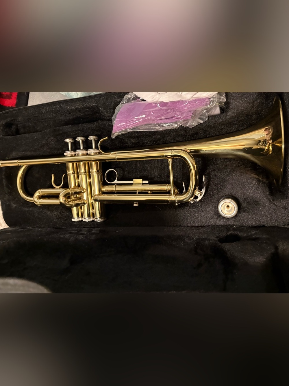 New brass Trumpet with accessories- Gold Finish